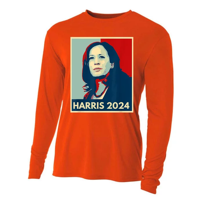 Kamala Harris For President 2024 Eleciton Cooling Performance Long Sleeve Crew