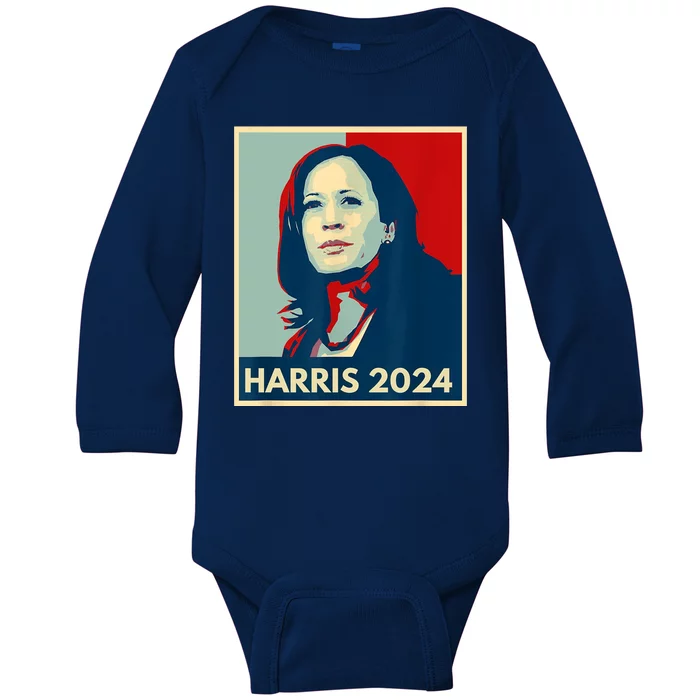 Kamala Harris For President 2024 Eleciton Baby Long Sleeve Bodysuit