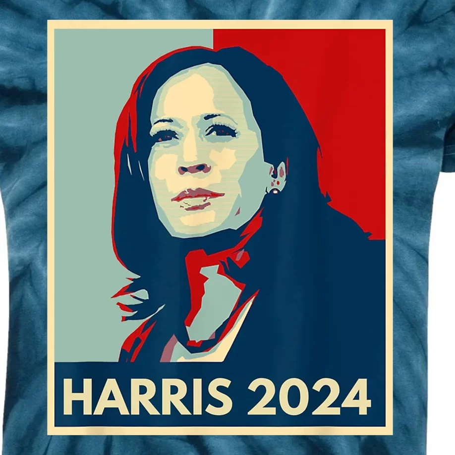 Kamala Harris For President 2024 Eleciton Kids Tie-Dye T-Shirt