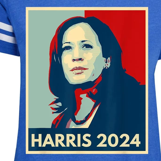 Kamala Harris For President 2024 Eleciton Enza Ladies Jersey Football T-Shirt