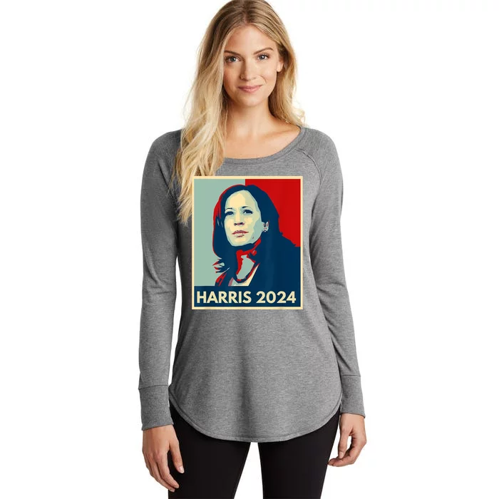 Kamala Harris For President 2024 Eleciton Women's Perfect Tri Tunic Long Sleeve Shirt