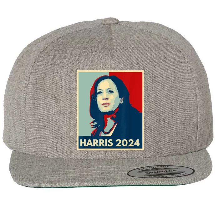 Kamala Harris For President 2024 Eleciton Wool Snapback Cap