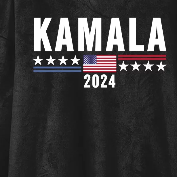 Kamala Harris For President 2024 Hooded Wearable Blanket