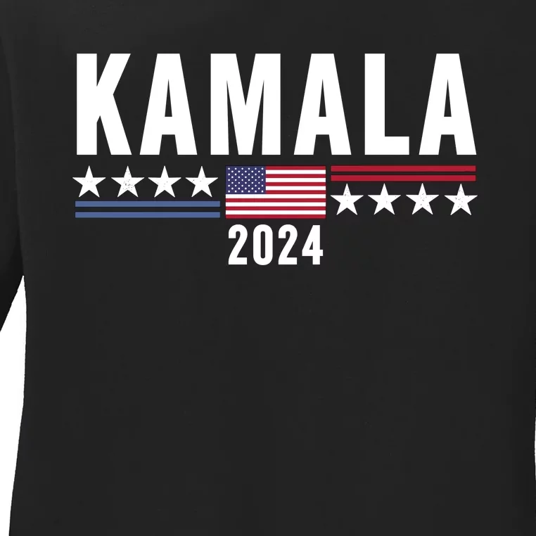 Kamala Harris For President 2024 Ladies Long Sleeve Shirt