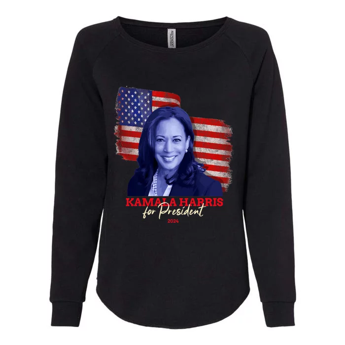 Kamala Harris For President 2024 Madam Vice President Womens California Wash Sweatshirt