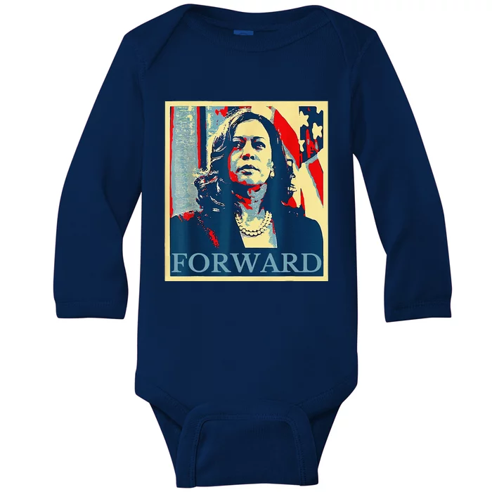 Kamala Harris Forward Baby Long Sleeve Bodysuit