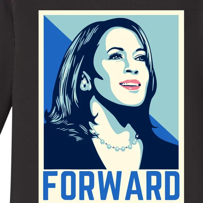 Kamala Harris Forward 2024 Baby Long Sleeve Bodysuit