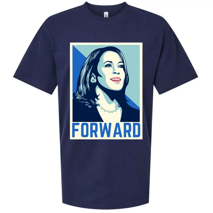 Kamala Harris Forward 2024 Sueded Cloud Jersey T-Shirt