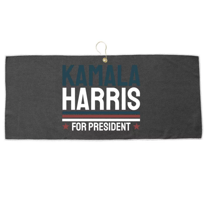 Kamala Harris For President 2024 Election Large Microfiber Waffle Golf Towel