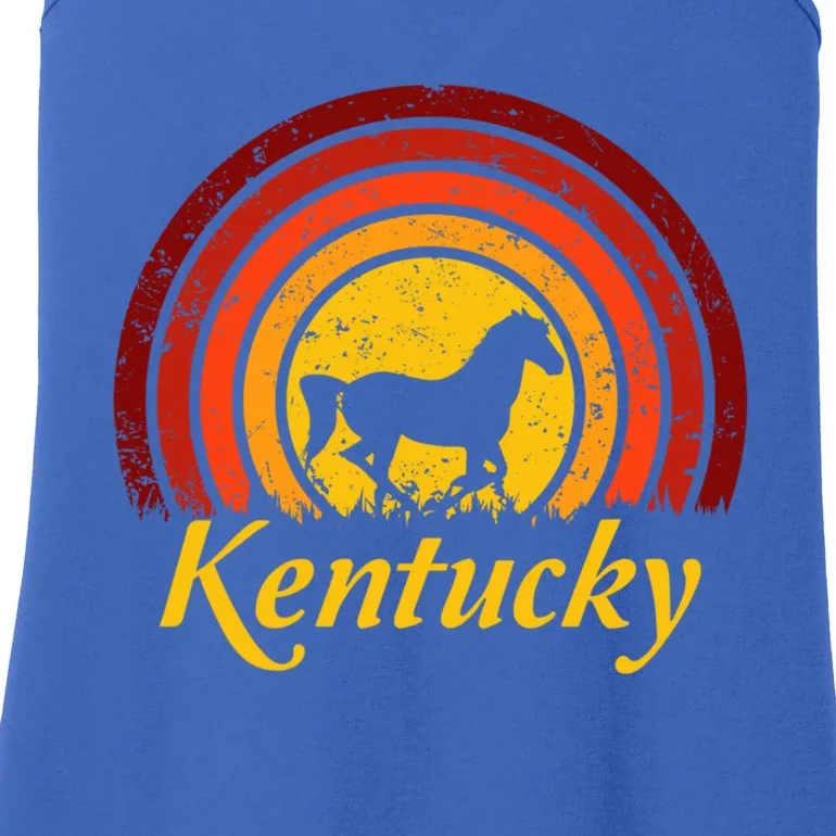 Kentucky Horse Farm Riding Competition Racing Derby Infield Gift Ladies Essential Tank