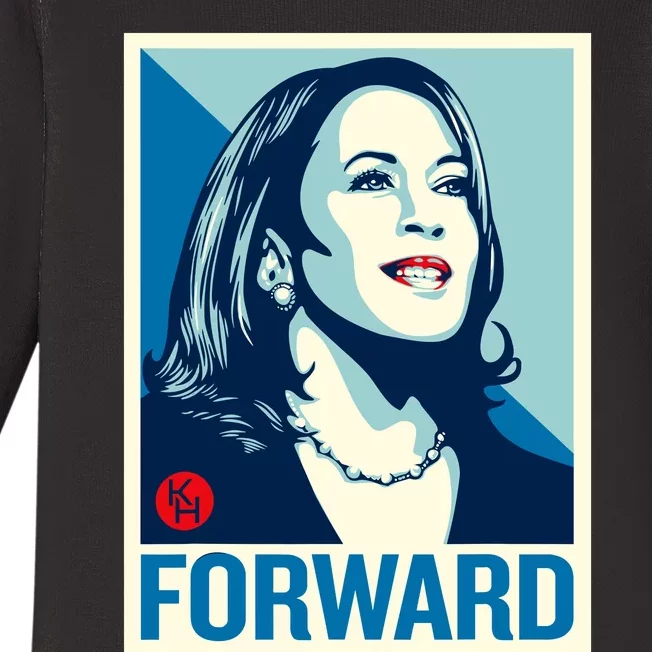 Kamala Harris Forward 2024 Baby Long Sleeve Bodysuit