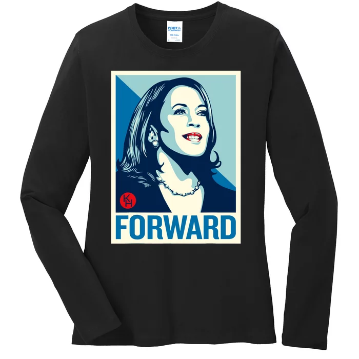 Kamala Harris Forward 2024 Ladies Long Sleeve Shirt