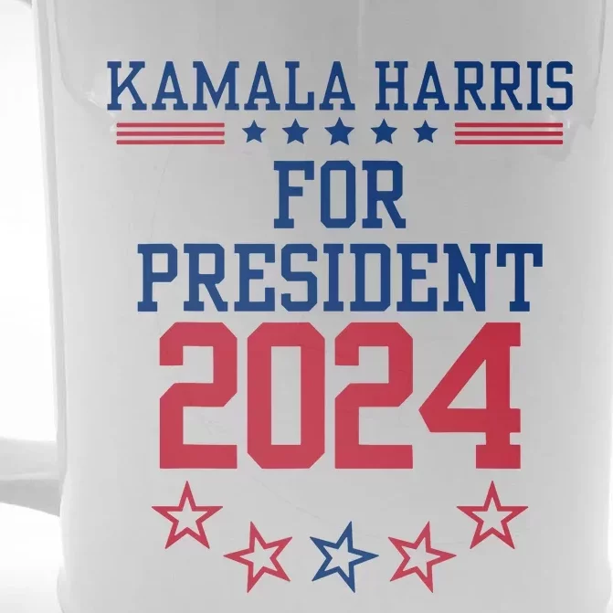 Kamala Harris For President 2024 Front & Back Beer Stein