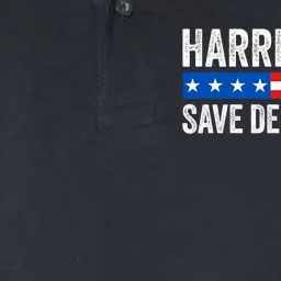 Kamala Harris For President 2024 Save Democracy Softstyle Adult Sport Polo