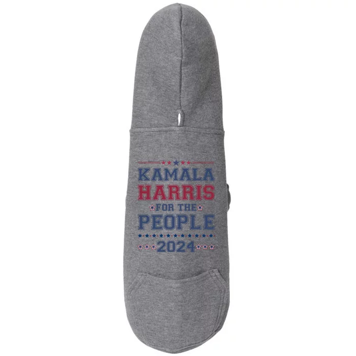 Kamala Harris For The People 2024 Election Doggie 3-End Fleece Hoodie