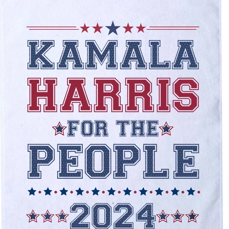 Kamala Harris For The People 2024 Election Platinum Collection Golf Towel