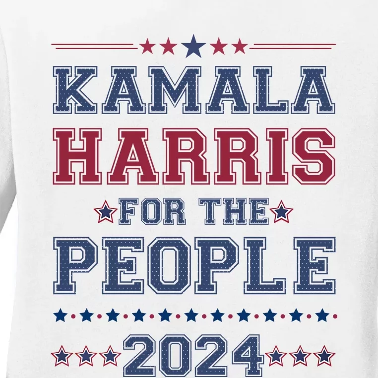 Kamala Harris For The People 2024 Election Ladies Long Sleeve Shirt