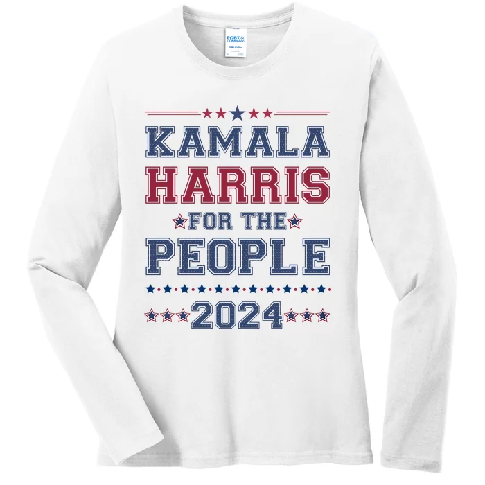 Kamala Harris For The People 2024 Election Ladies Long Sleeve Shirt