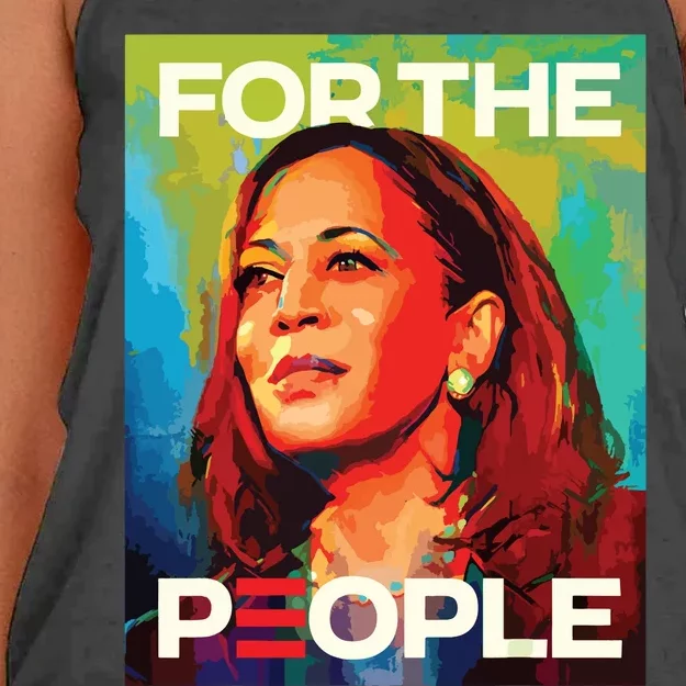 Kamala Harris For All People Vice President 2024 Women's Knotted Racerback Tank