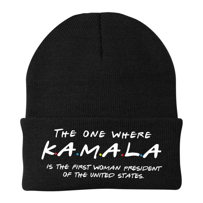 Kamala Harris For President 2024 Knit Cap Winter Beanie