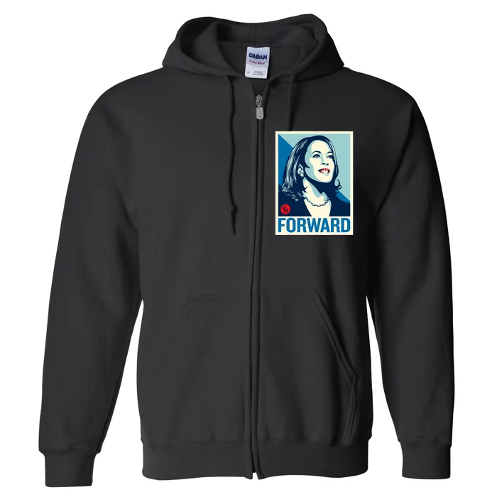 Kamala Harris Forward 2024 Full Zip Hoodie