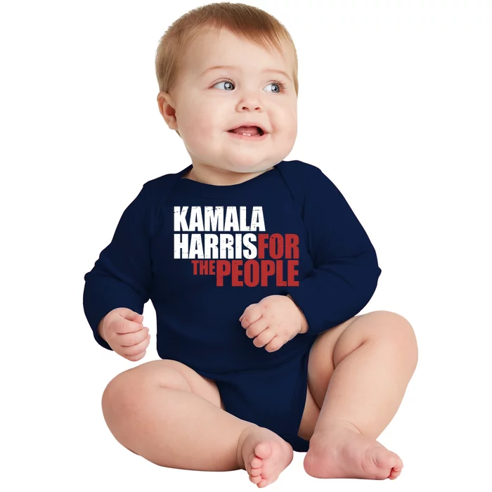 Kamala Harris For The People Political Baby Long Sleeve Bodysuit