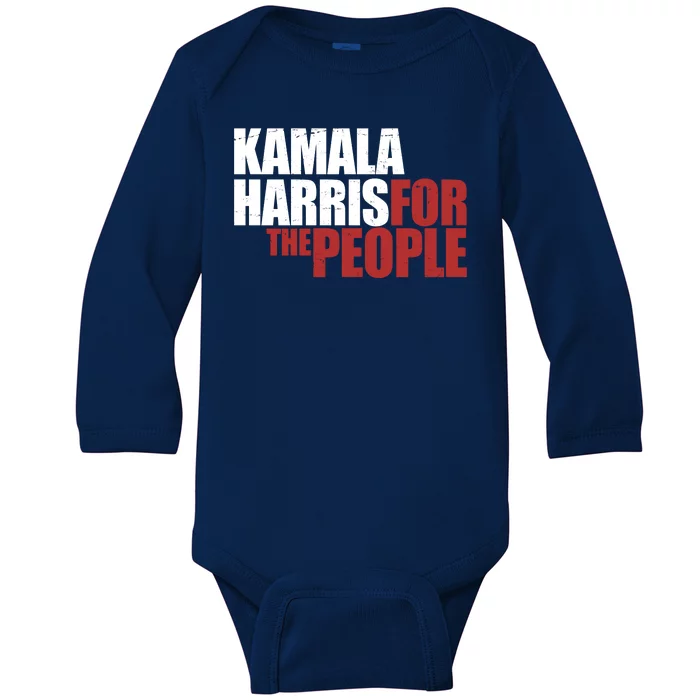 Kamala Harris For The People Political Baby Long Sleeve Bodysuit