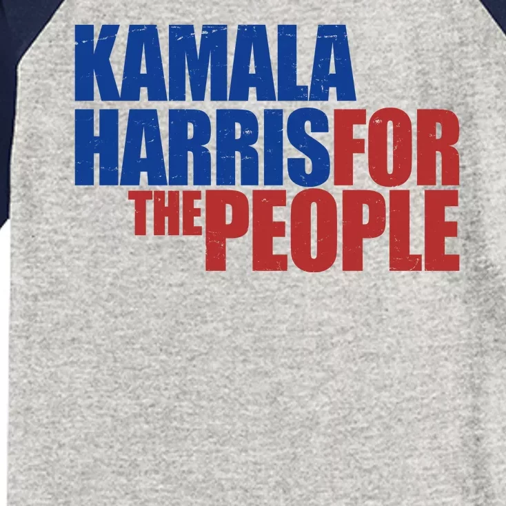 Kamala Harris For The People Political Kids Colorblock Raglan Jersey