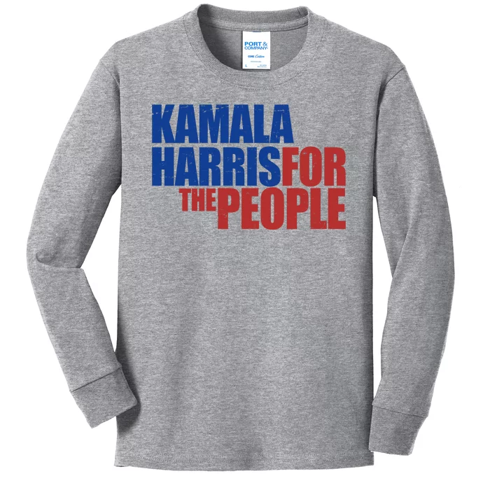 Kamala Harris For The People Political Kids Long Sleeve Shirt