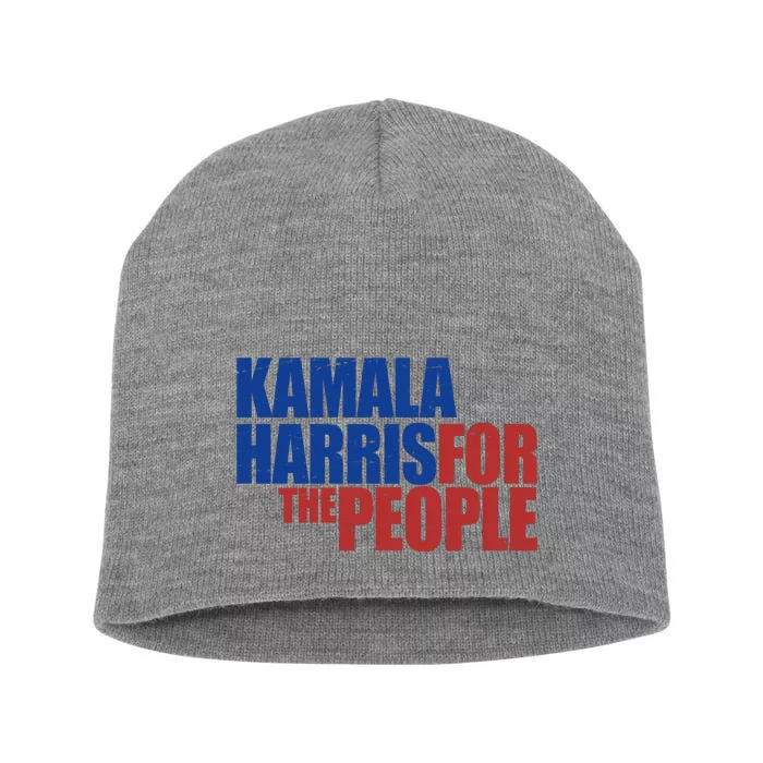 Kamala Harris For The People Political Short Acrylic Beanie