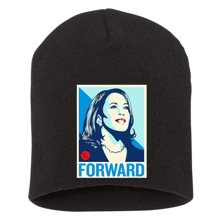 Kamala Harris Forward Short Acrylic Beanie