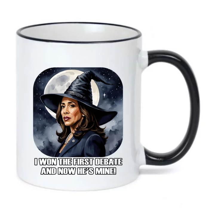 Kamala Harris Funny Debate Election 2024 Won Witch Spell Black Color Changing Mug