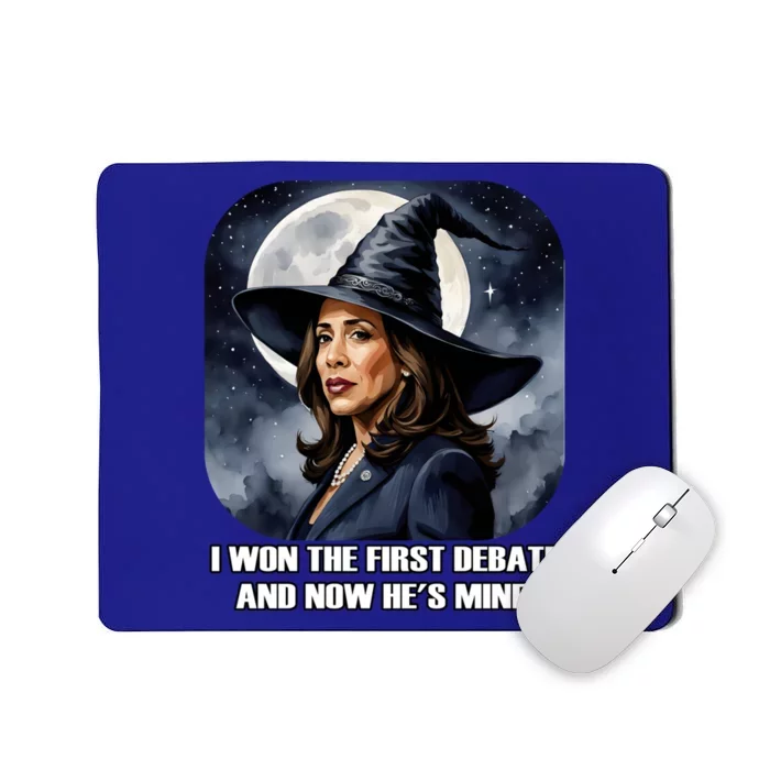 Kamala Harris Funny Debate Election 2024 Won Witch Spell Mousepad