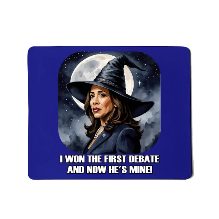 Kamala Harris Funny Debate Election 2024 Won Witch Spell Mousepad