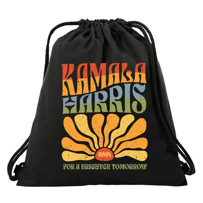 Kamala Harris For A Brighter Tomorrow 2024 Drawstring Bag