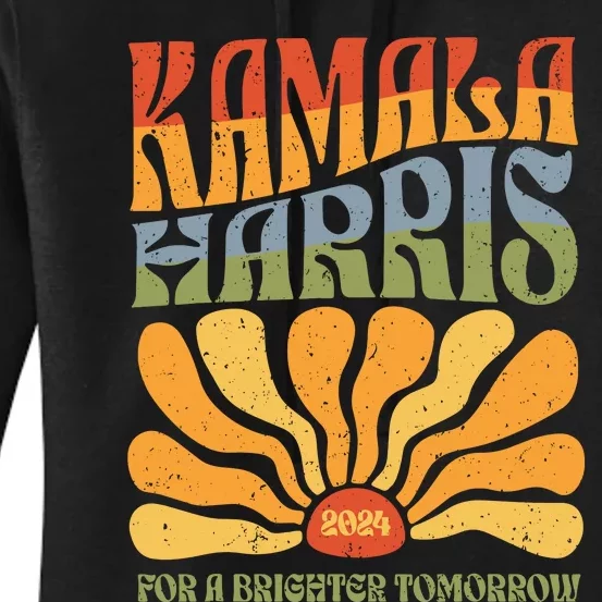 Kamala Harris For A Brighter Tomorrow 2024 Women's Pullover Hoodie