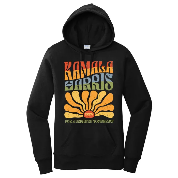 Kamala Harris For A Brighter Tomorrow 2024 Women's Pullover Hoodie