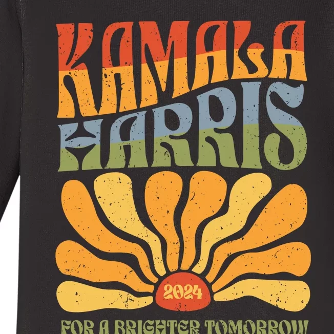 Kamala Harris For A Brighter Tomorrow 2024 Baby Long Sleeve Bodysuit