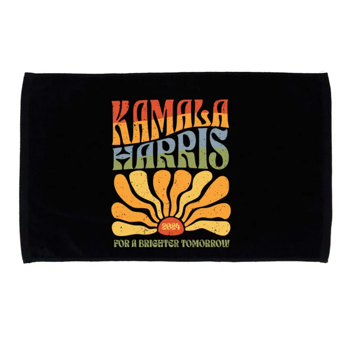 Kamala Harris For A Brighter Tomorrow 2024 Microfiber Hand Towel