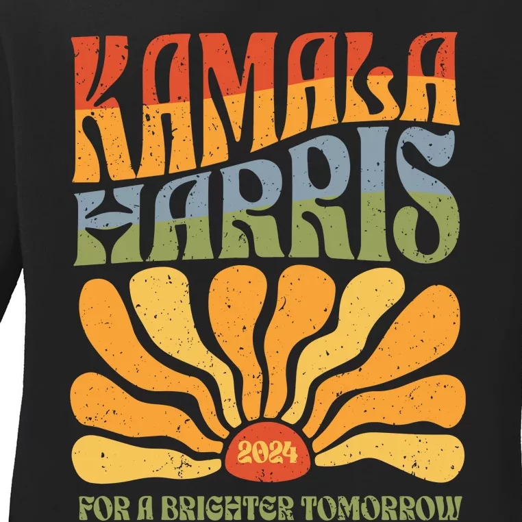 Kamala Harris For A Brighter Tomorrow 2024 Ladies Long Sleeve Shirt