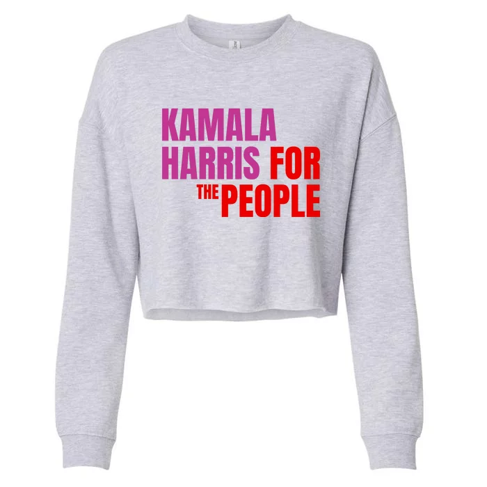 Kamala Harris For The People Kamala 2024 Cropped Pullover Crew