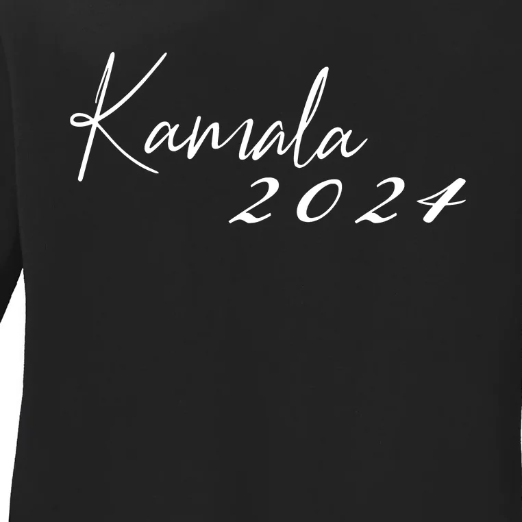 Kamala Harris For President 2024 Presidential Election Ladies Long Sleeve Shirt