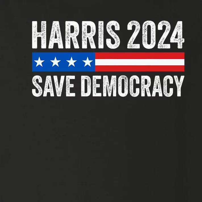 Kamala Harris For President 2024 Save Democracy Toddler Long Sleeve Shirt