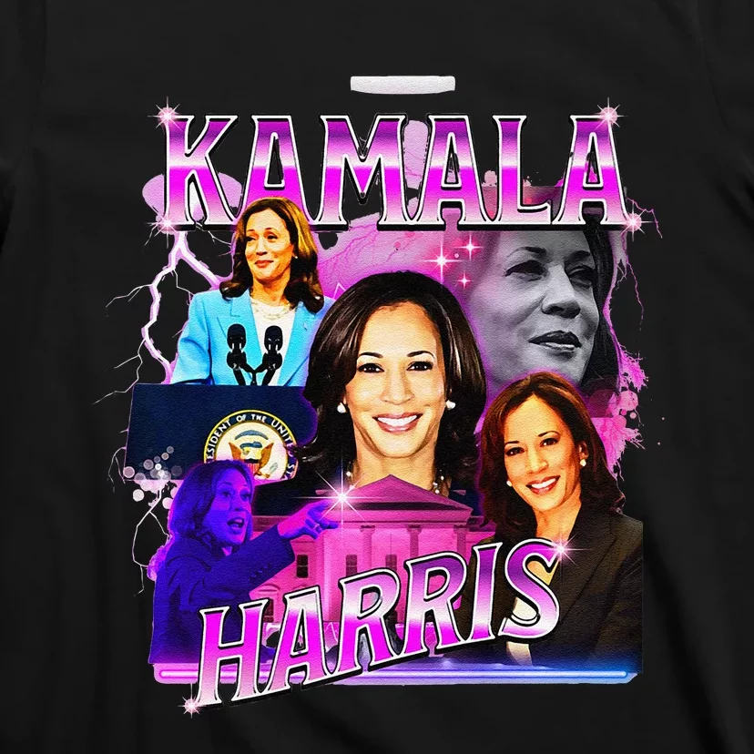 Kamala Harris For President 2024 Bootleg Rap Style Campaign T-Shirt