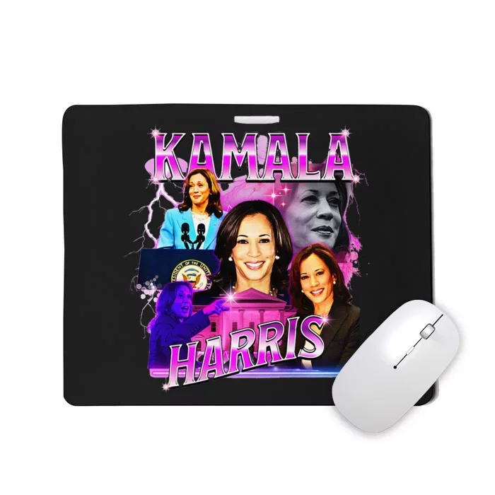 Kamala Harris For President 2024 Bootleg Rap Style Campaign Mousepad