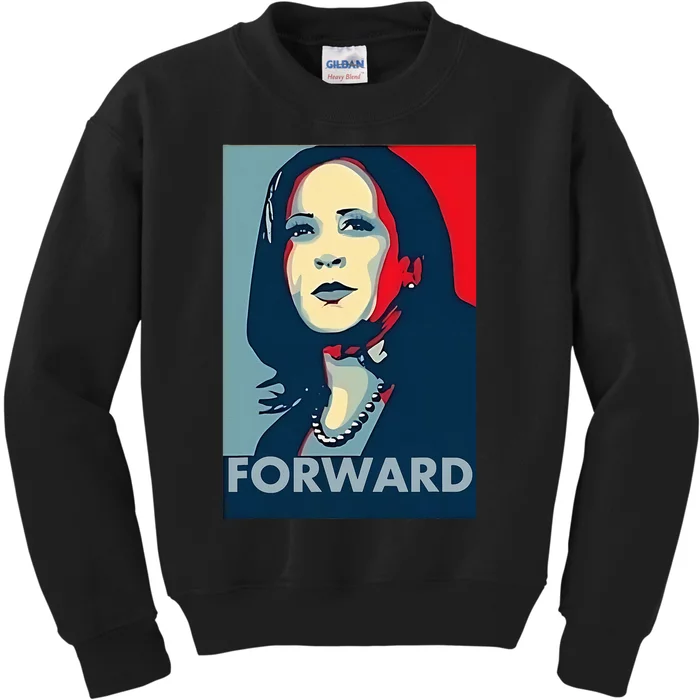 Kamala Harris Forward 2024 Kids Sweatshirt