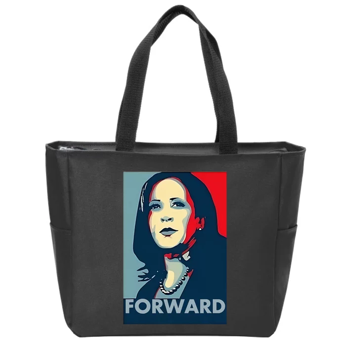 Kamala Harris Forward 2024 Zip Tote Bag