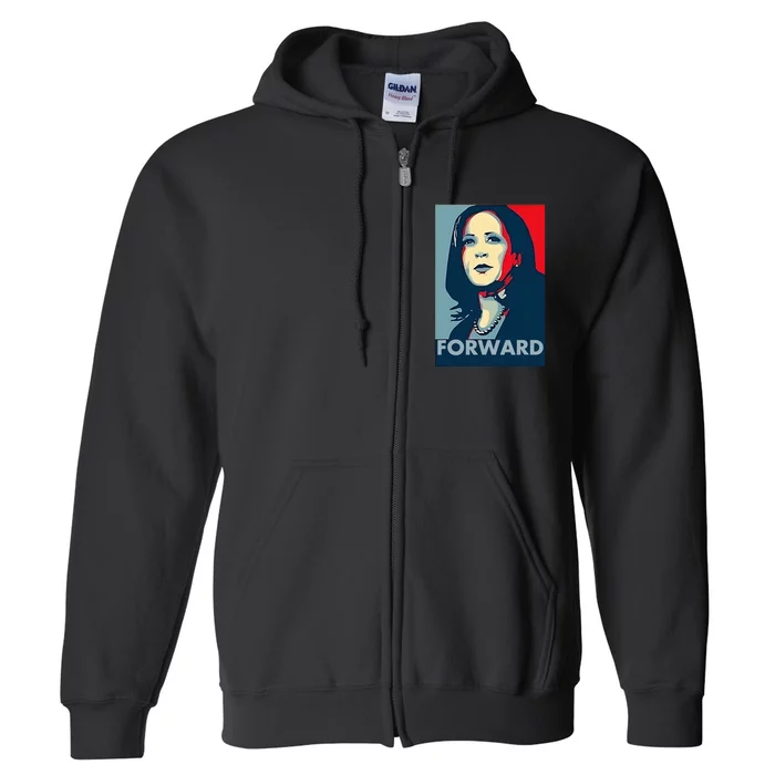 Kamala Harris Forward 2024 Full Zip Hoodie