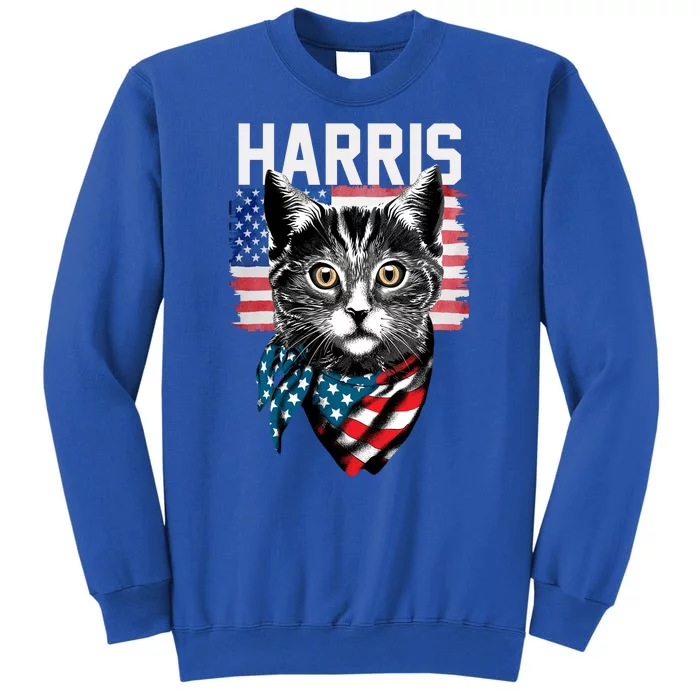 Kamala Harris For President 2024 Funny Cat Lady Sweatshirt