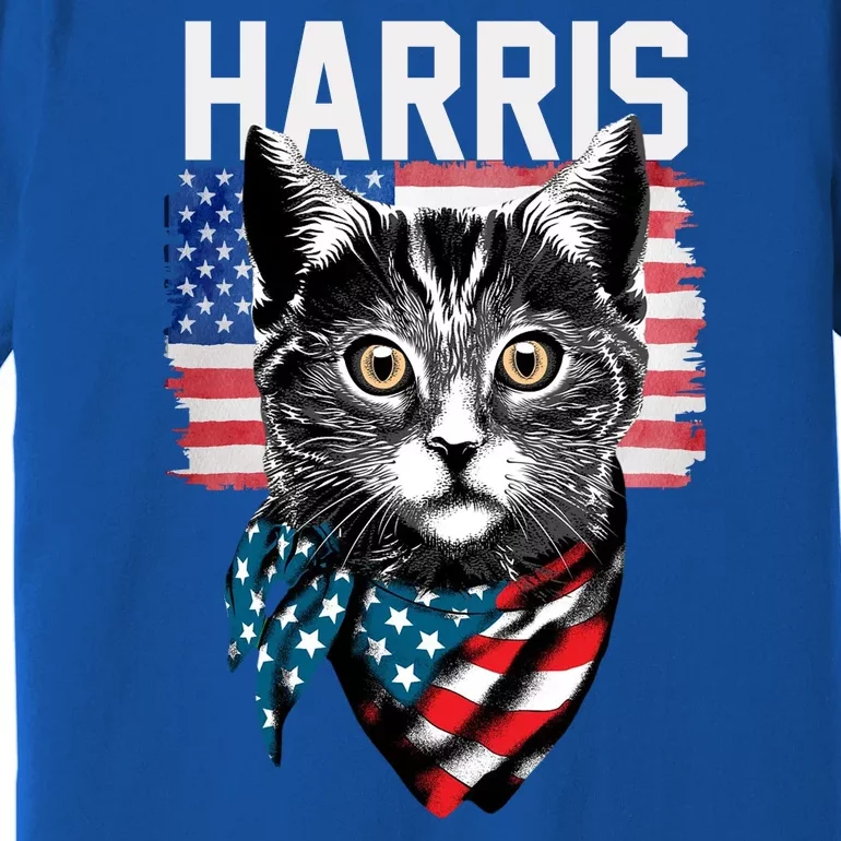 Kamala Harris For President 2024 Funny Cat Lady Premium T-Shirt